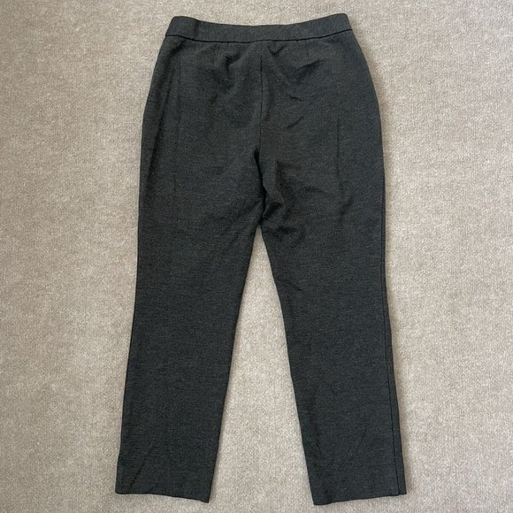 J. Jill Ponte Slim Leg Pants Womens Small Grey Stretch Pockets Casual 26” Inseam - Picture 9 of 11